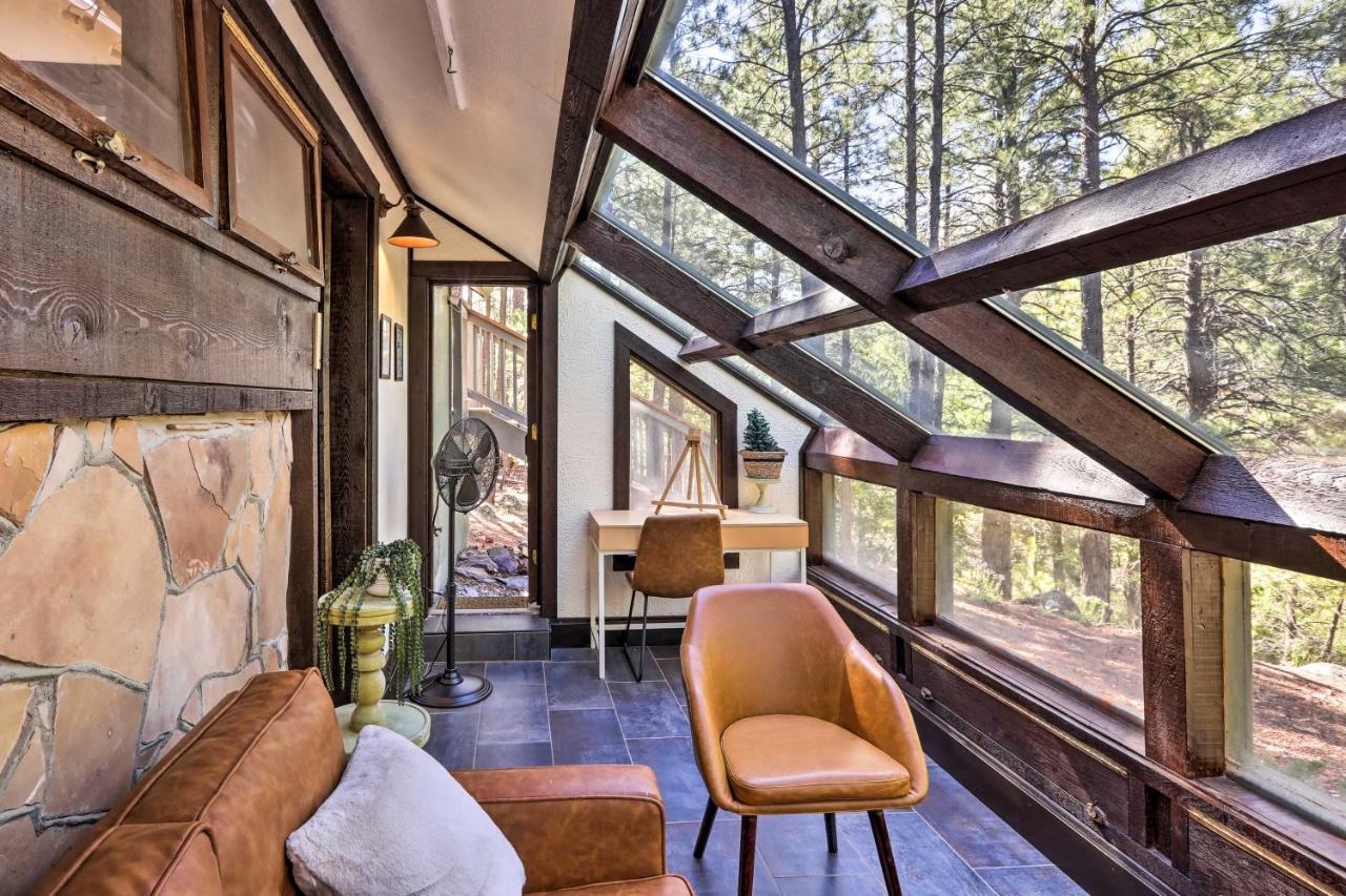 Woodsy Flagstaff Hideaway With Deck And Sunroom! Mountainaire ภายนอก รูปภาพ