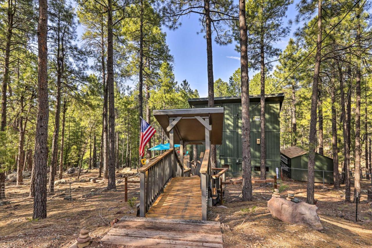Woodsy Flagstaff Hideaway With Deck And Sunroom! Mountainaire ภายนอก รูปภาพ