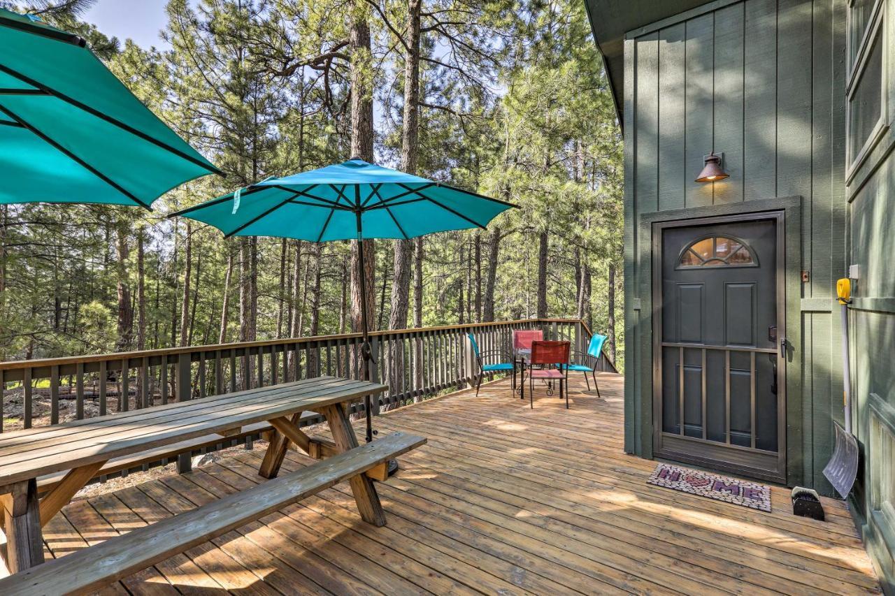 Woodsy Flagstaff Hideaway With Deck And Sunroom! Mountainaire ภายนอก รูปภาพ